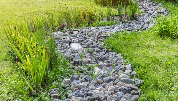 River Rock Garden Installation in Nashua