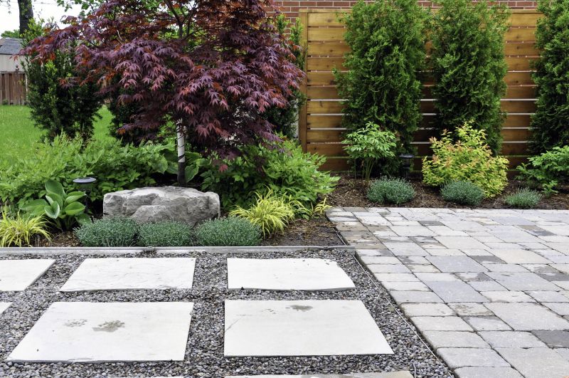 Stone Patio and Garden Bed